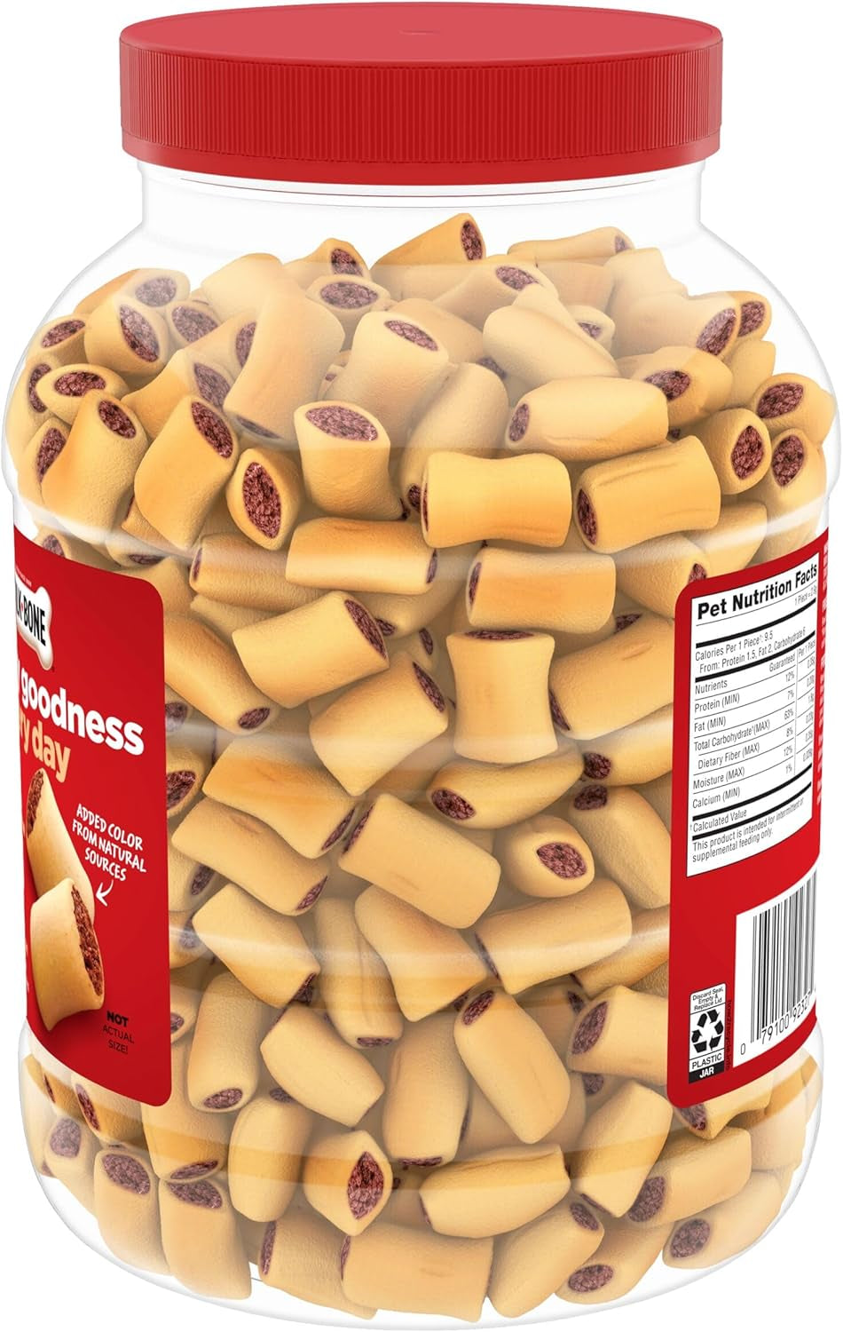Marosnacks Small Dog Treats with Real Bone Marrow, 40 Oz. Canister