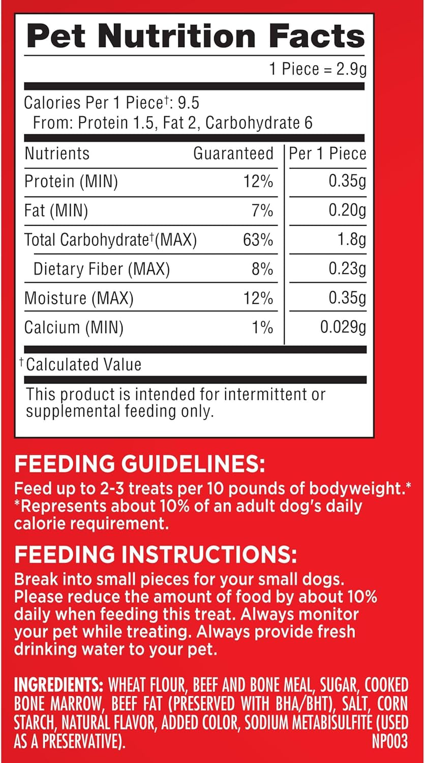 Marosnacks Small Dog Treats with Real Bone Marrow, 40 Oz. Canister